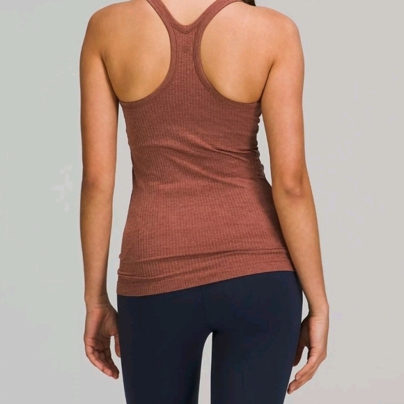 Lululemon Ebb To Street Light Support Tank W/ Shelf Bra Spiced Chai Color - Picture 4 of 12